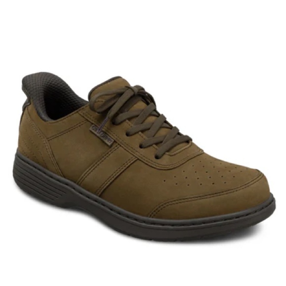 Orthofeet Pierre hands‎ free slip in shoes brown leather men’s size 11 casual
